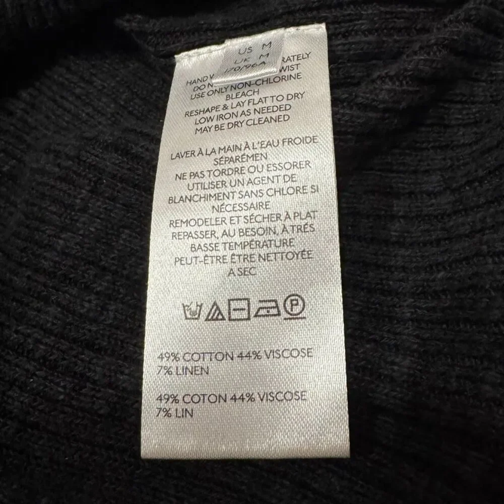 Free People Ella Sweater Shirt – Black, Medium (M), NWOT - Picture 8 of 9